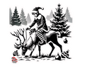 Enchanted Winter Solstice Christmas graphic t-shirt inspired by magical winter holiday storytelling